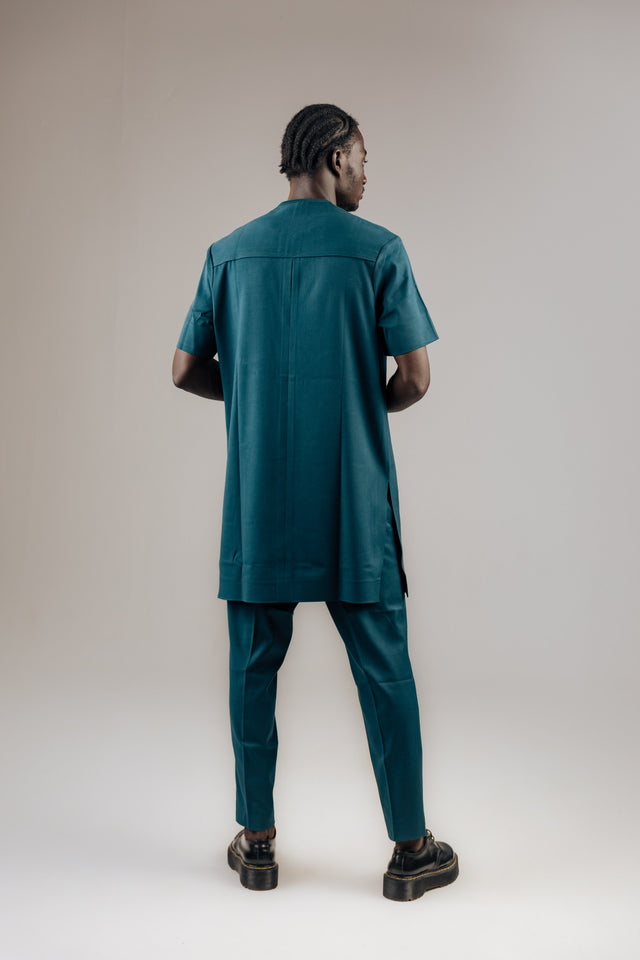 Teal Kaftan detail