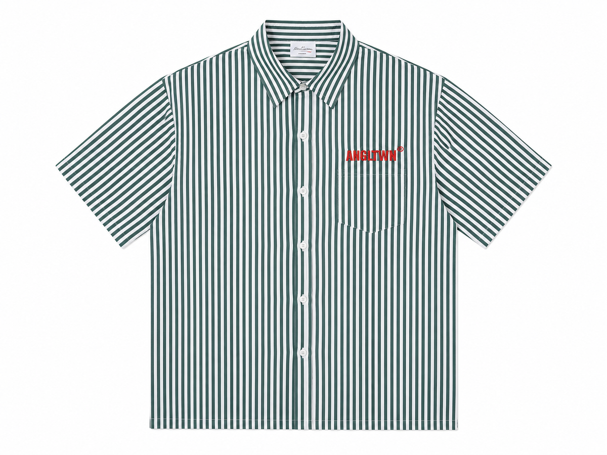 GoodHood Green Stripe Short-sleeve