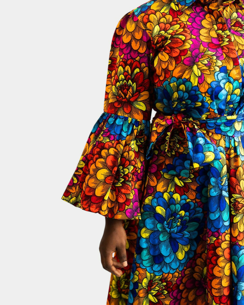 Floral Shirt Dress