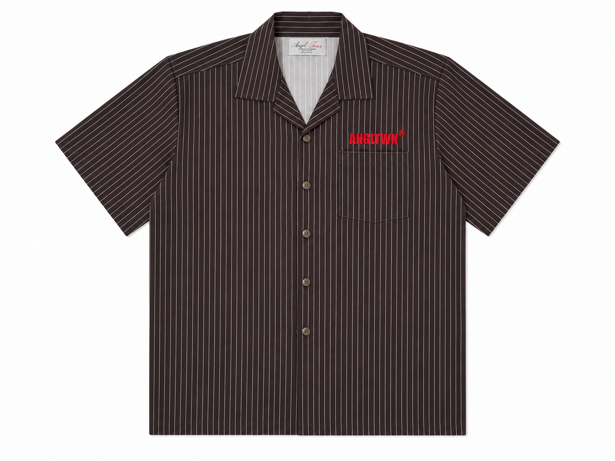 GoodHood Brown Stripe Short-sleeve