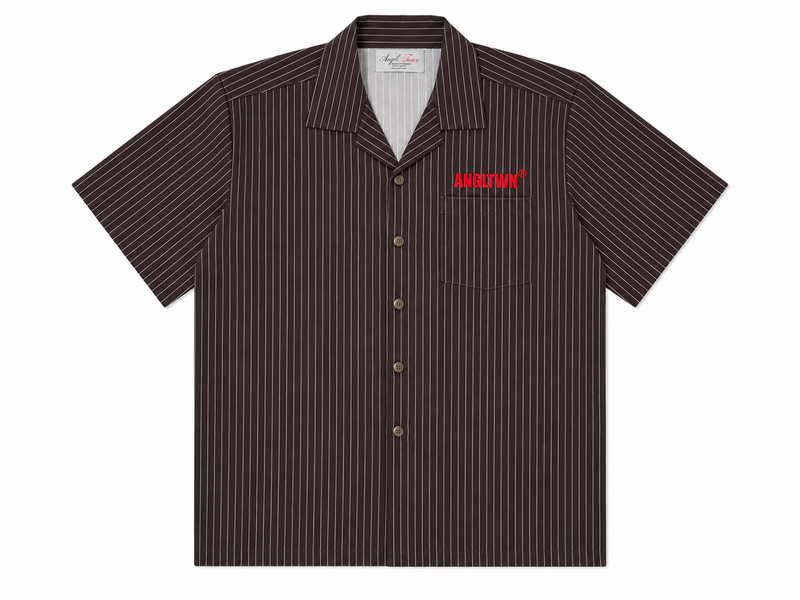 GoodHood Brown Stripe Short-sleeve
