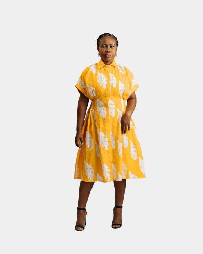 Joana Short Sleeves Midi Shirt