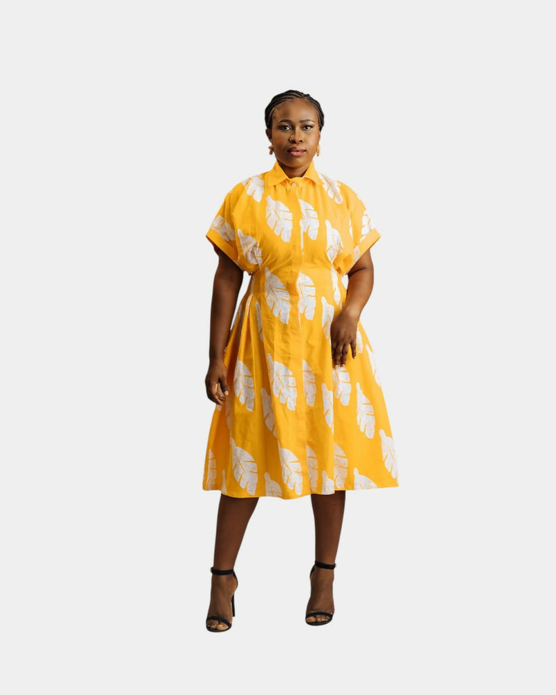 Joana Short Sleeves Midi Shirt
