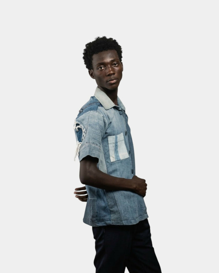 Nsohw3 Distressed Button-Down