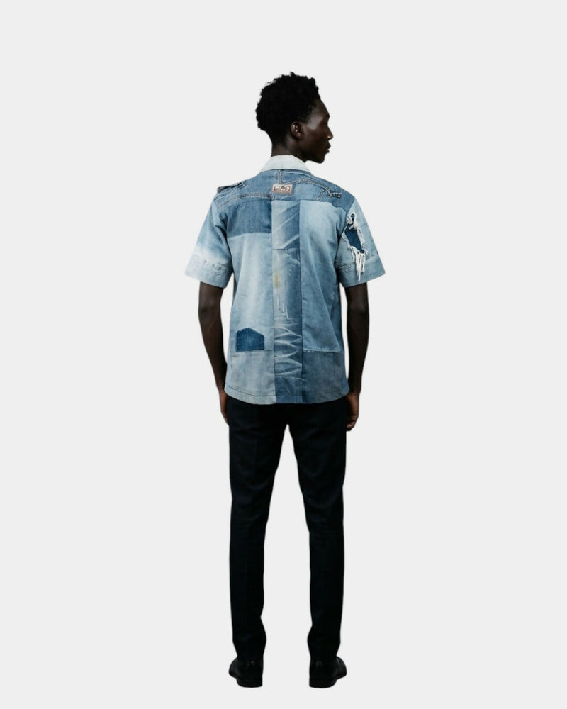 Nsohw3 Distressed Button-Down